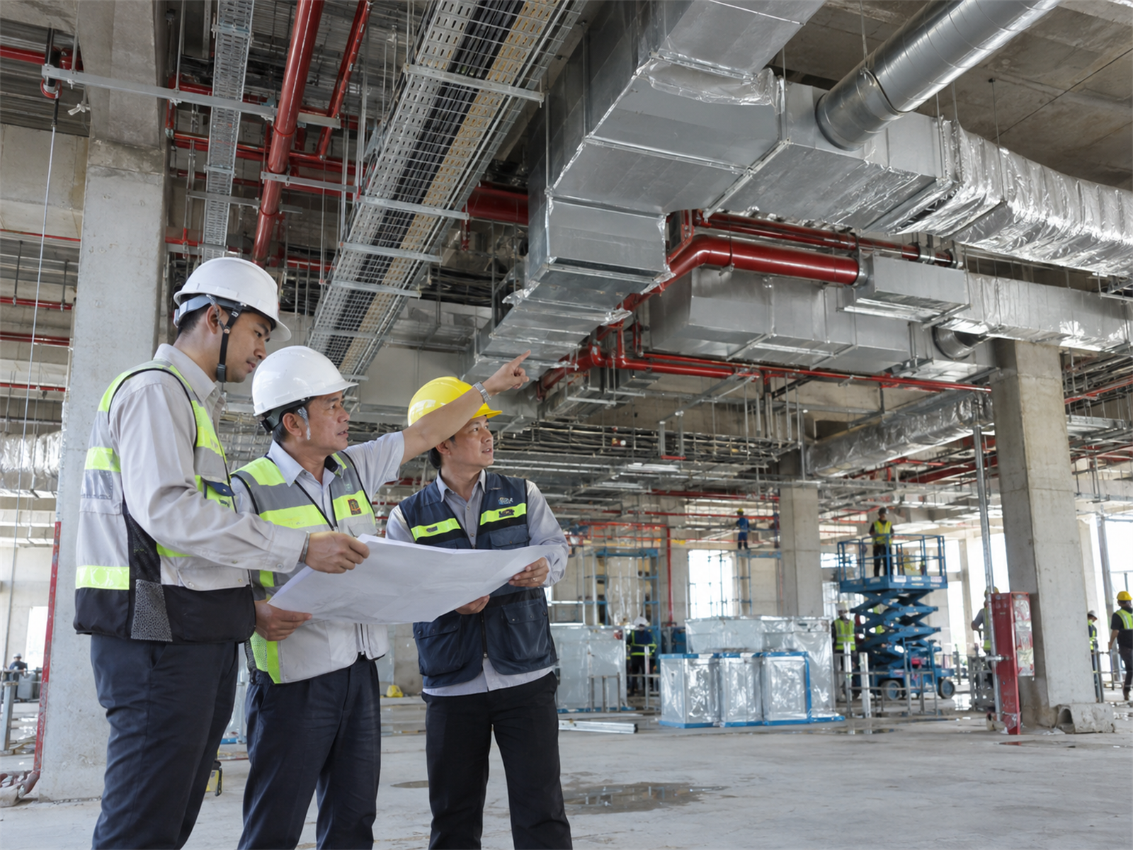Khảo sát và phối hợp tuyến kỹ thuật MEP tại hiện trường