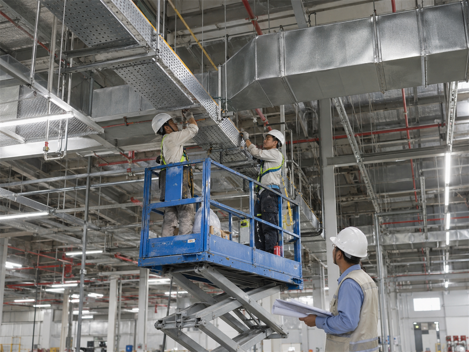 Thi công hệ thống MEP trong điều kiện nhà xưởng thực tế