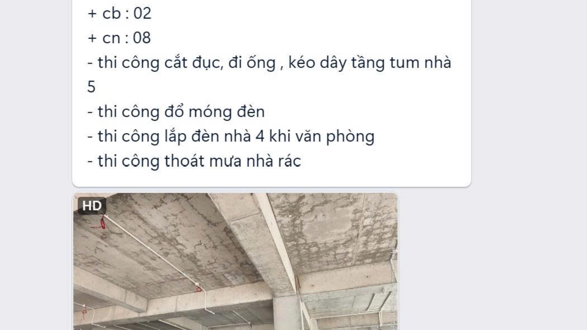 Hiện trường MEP với nhiều hệ thống kỹ thuật cần phối hợp cao độ và không gian